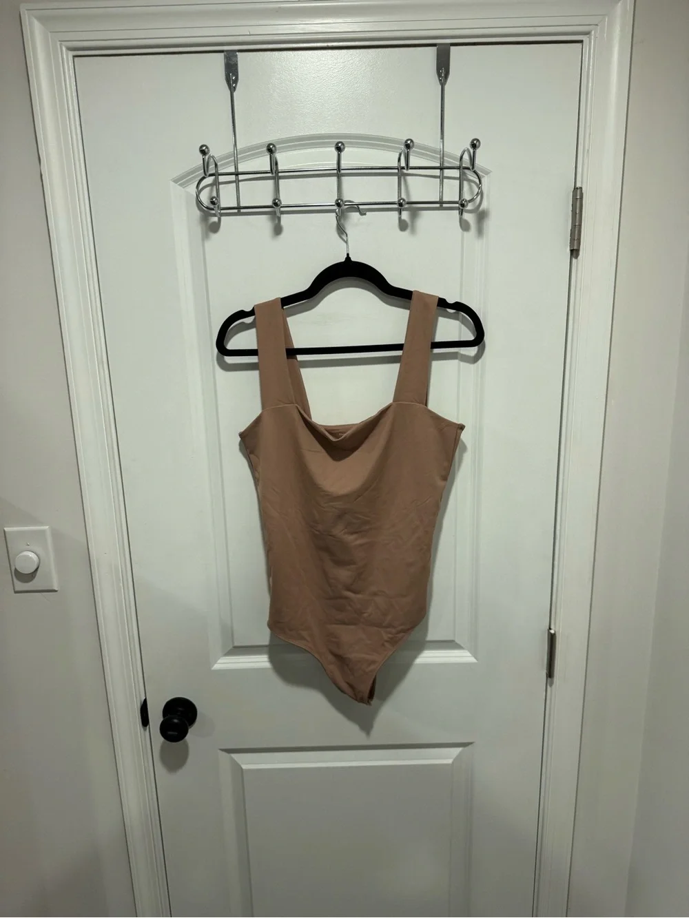 Abercrombie & Fitch Nude Tank Bodysuit with Wide Straps